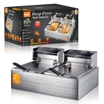 1 deep fryer 5.5L + 5.5L