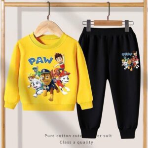 50 SETS of PAW PATROL Fashion boy girl new clothes winter warm children's sweater Trousers set child suit