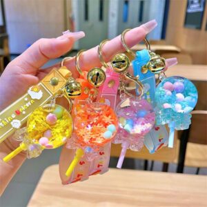 100pcs mixed cute key chains
