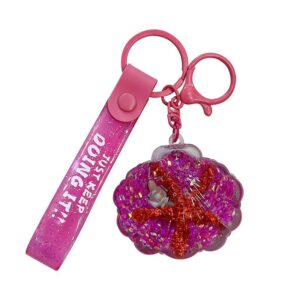 100pcs mixed shells key chains