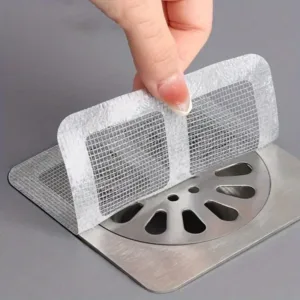 200pcs Disposable Shower Drain Hair Catcher Mesh Shower Drain Covers Floor Sink Strainer Filter Hair Stopper For Bathroom Kitchen