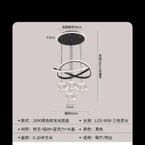 Modern home decor led lights pendant light lamps for living room Chandeliers for dining room hanging light indoor lighting6+9.