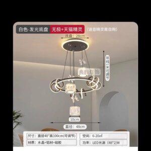 Light Luxury Living Room Chandelier Light Atmospheric Golden LED Ceiling Light Fixture Compatible with Bedroom Dining Room Design Hall Pendant Light Lamp Aluminum Ceiling