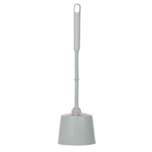 Toilet Brush, PP Bathroom Toilet Cleaner Brush and Stand, Modern Design, Deep Cleaning Toilet Bowl Brushes with Holder, Pink(below price is for 50pcs)