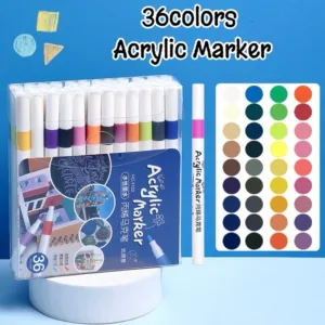 36 48 60 Colors DIY Acrylic Marker Pen Set Highlighter Markers Painting for Rock Glass GOODAY(below price is 50pcs