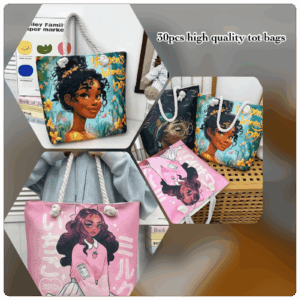 90pcs mixed high quality, you can’t miss this amazing offers (below price is for 90pcs Mixed design and color Tot bags )