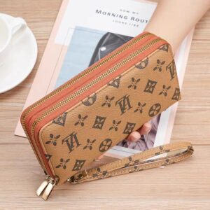 Women's Zipper Wallets, PU Coin Purse, Card Holder, Card Holder, Female Main Bag, Cell Phone Wristlet(below price is for 50pcs)
