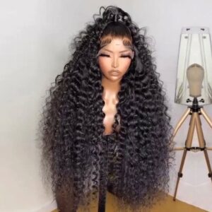1pc double drawn human hair 13*4  40inch