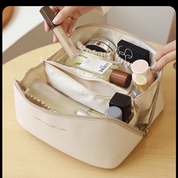 50pcs mixed color Makeup Organizer Female Toiletry Kit Bag Make Up Case Storage Pouch Luxury Lady Box, Cosmetic Bag, Organizer Bag For Travel Zipper Portable(below price is 50pcs)