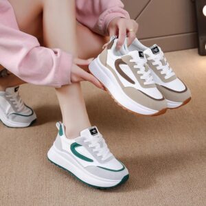 30pcs mixed color and size Fashion Platform Sneakers, Designer Flat Walking Shoes, Autumn(below price is 30pcs)