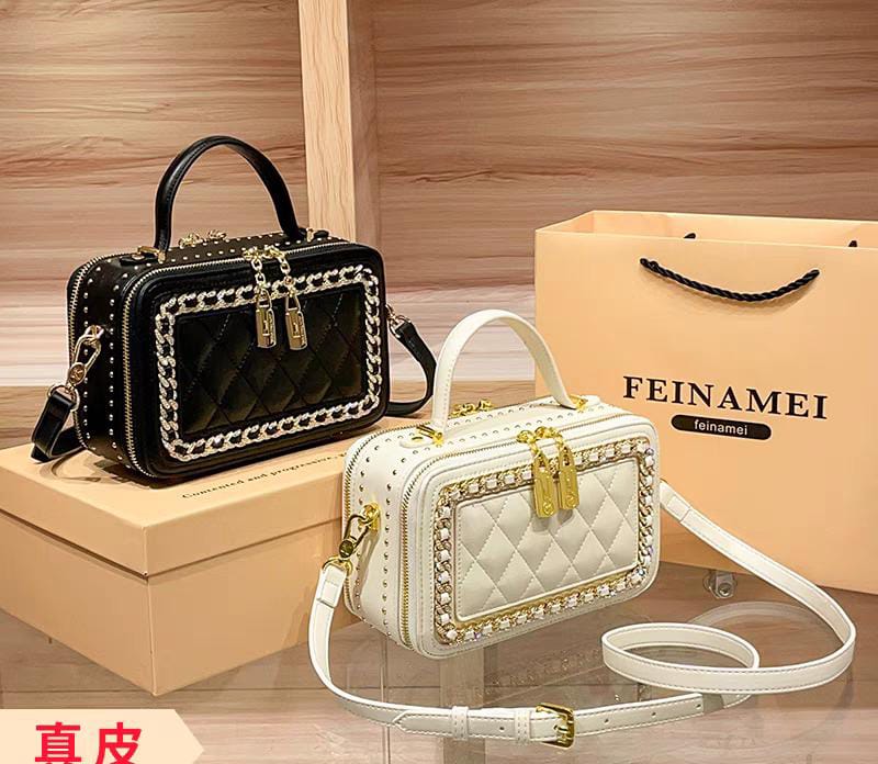 5pairs  mixed color Leather Handbag for Women, Fashion Chain Decoration, Crossbody Bag (below price is 5pairs)