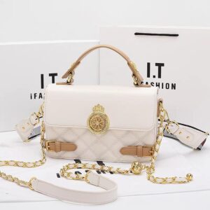 5pcs mixed color Genuine Leather Women's Bag, Small Square Bag, Shoulder Crossbody Bag, High-end Designer, New, Spring(Below price is for 5pcs)