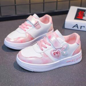 50pcs mixed color and sizes Kids Casual Pink Girls Casual Shoes Fashion for 4-15Years(below price is 50pcs)sizes (26 to 37)