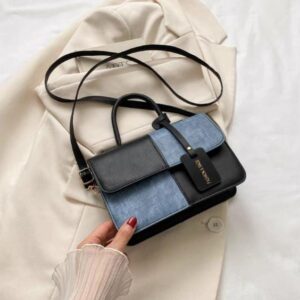 Contrasting Colors Bags Woman Ladies Fashion Splicing Women Designer Bags 2024 Small Square Crossbody Bag(below price is for 50pcs)