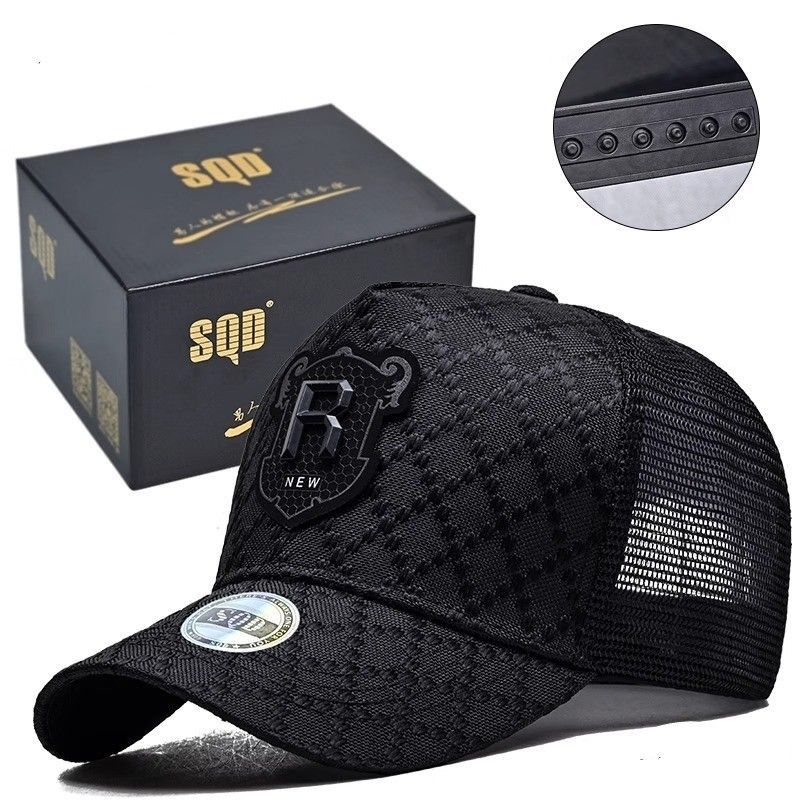 Men's cap Baseball cap Men's 2025 Four season sports cap Hip Hop Breathable Net Trucker cap Hard structure alphabet hat brand(below price is for 30pcs)
