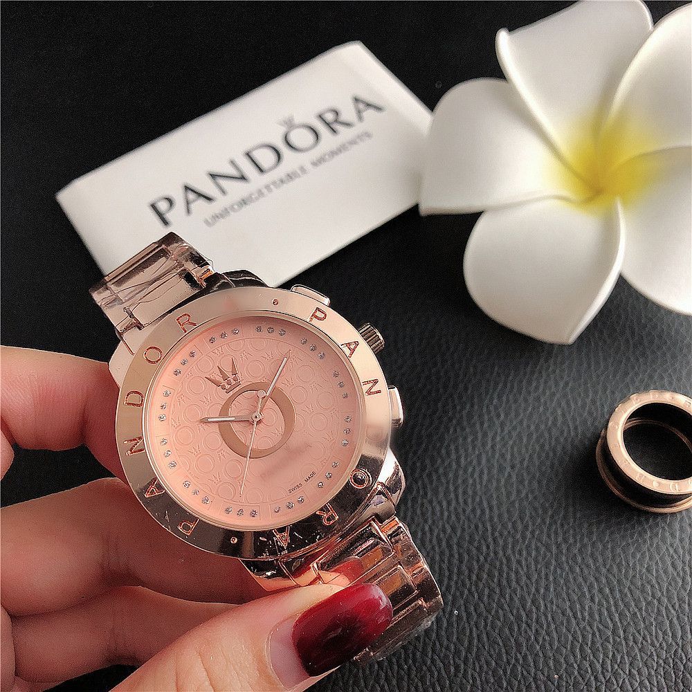 5pcs mixed color Stainless Steel Pandora Watches(below price is 5pcs)