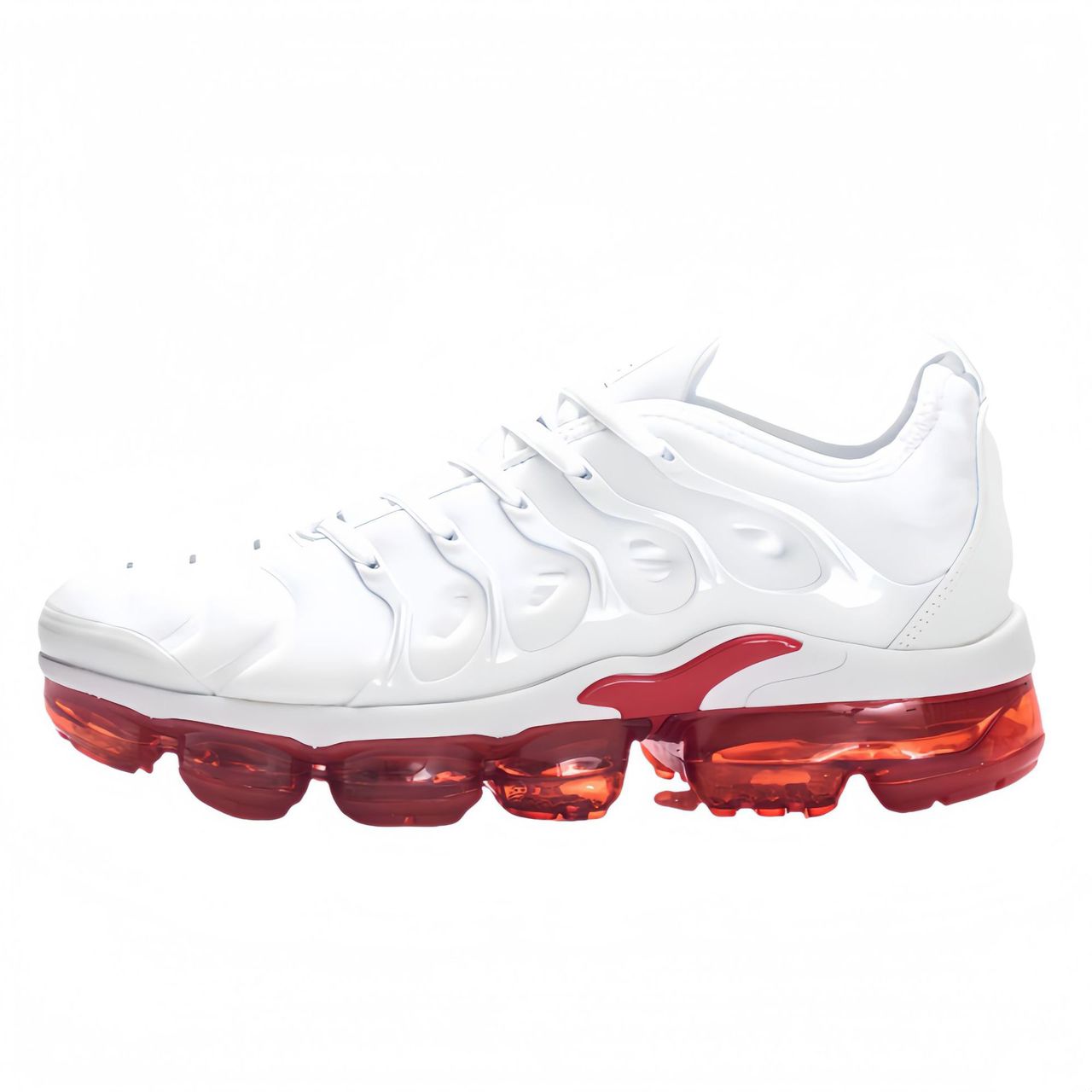 50pairs mixed color and sizes (38-45)NEW Nike air vapormax plus White/Red Air cushion-men's sneakers(below price is 560pairs) - Image 2