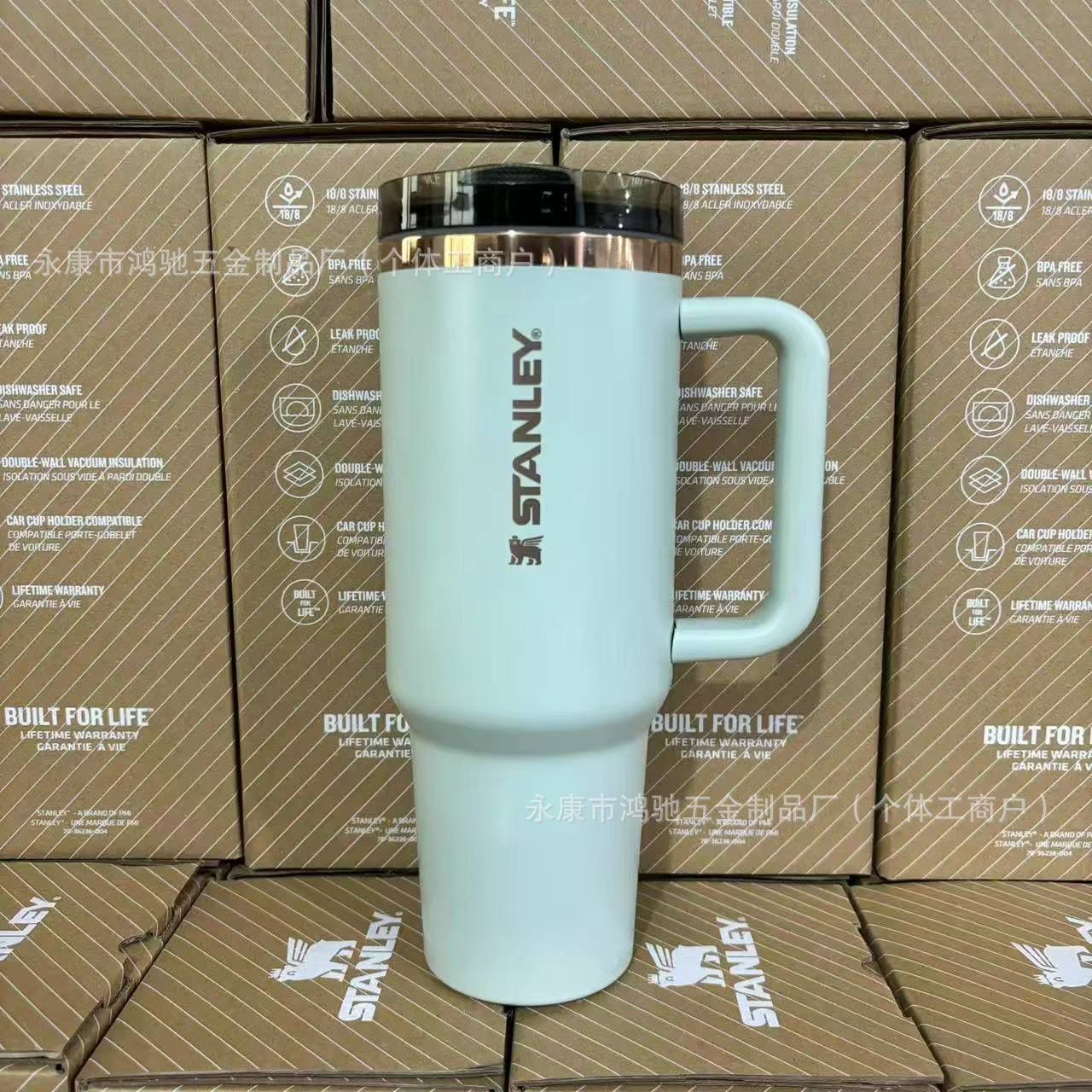 5pcs Stanley Quencher Flowstate H2.0 40oz Tumbler MINT