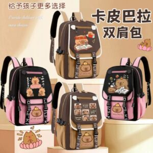 30pcs mixed color Capybara School Bag Adjustable Straps for Girls Boy(below price is 30pcs)