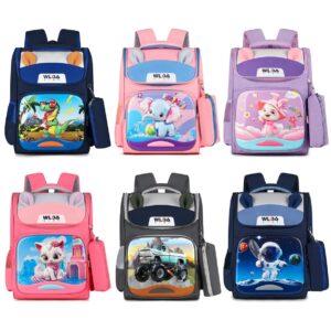 50pcs mixed color New Children's Backpack Wholesale Reduced Burden Space Bag Large Capacity Cartoon Primary School Student Backpack 3-5 Grades Backpack(below price is 50pcs)