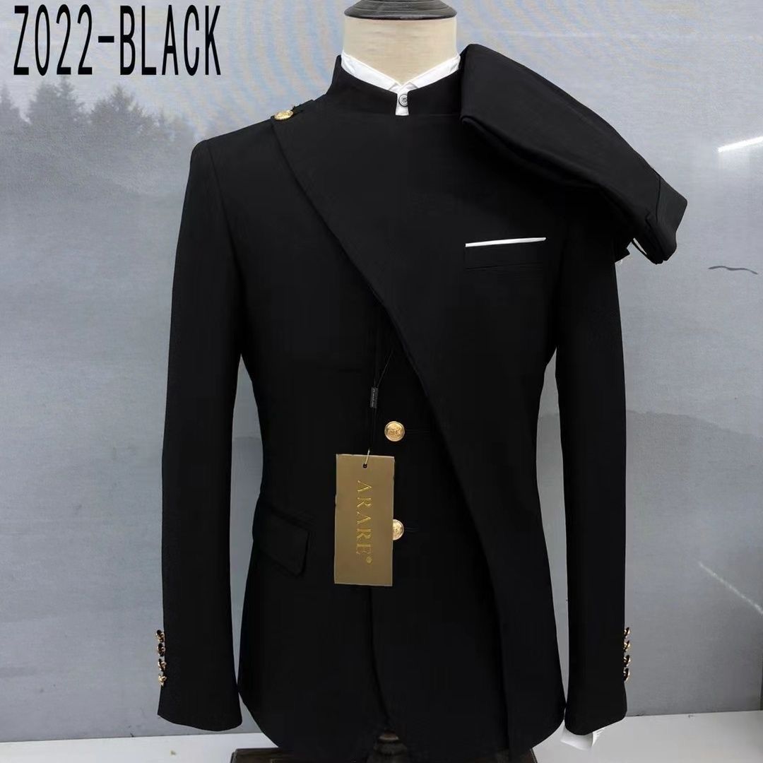 5pcs mixed color and sizes upto 4xl Blazer Men Indian Style Men's Suit Wedding Tuxedo 2 Piece(below price is 5pcs)