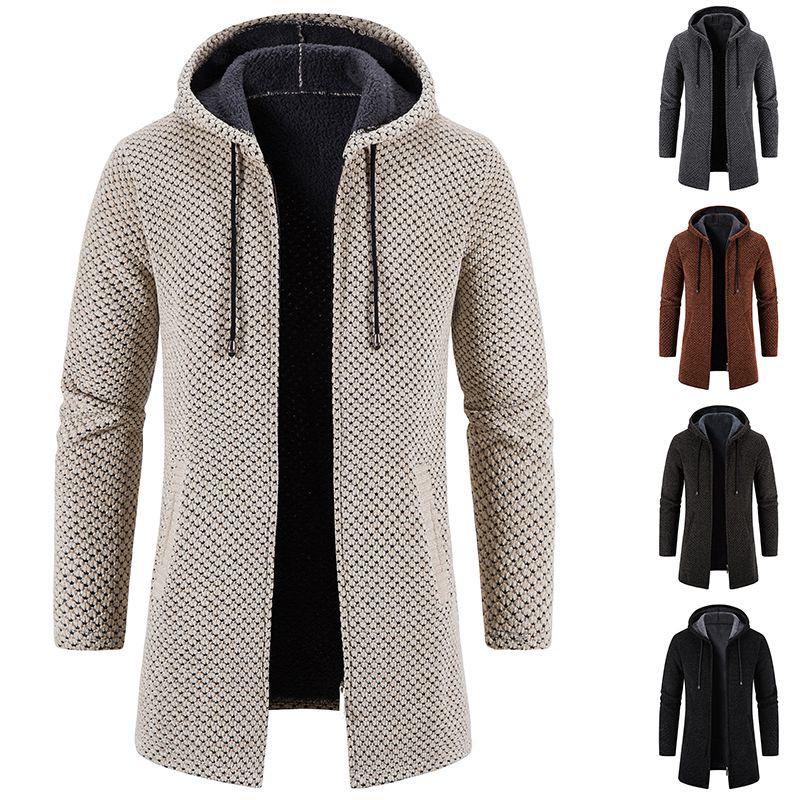 5pcs mixed color and size upto 3xl Herren Winter Jacke Cardigan Longtop Wintermante(below price is 5pcs)