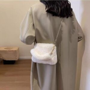 30pcs mixed color luxury women bucket bag soft velvet shoulder bag women's small crossbody coufry solid color women fur bags(below price is 30pcs)