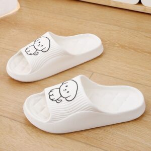 100 pairs mixed colors and sizes from 36 to 45 New EVA Shoes for Women Summer Indoor Bathroom Slippers Only Soft Non-slip Cartoon Dog Slippers for Men(below price is 100pair)