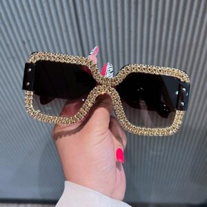 25pcs mixed color Oversized Sunglasses For Women Brand Designer Big Frame Punk Sun Glasses Men Eyewear (below price is 25pcs)