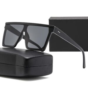 50pcs mixed color New Large-frame One-piece Sunglasses, European And American Fashionable Square Frame Sunglasses(below price is 50pcs)