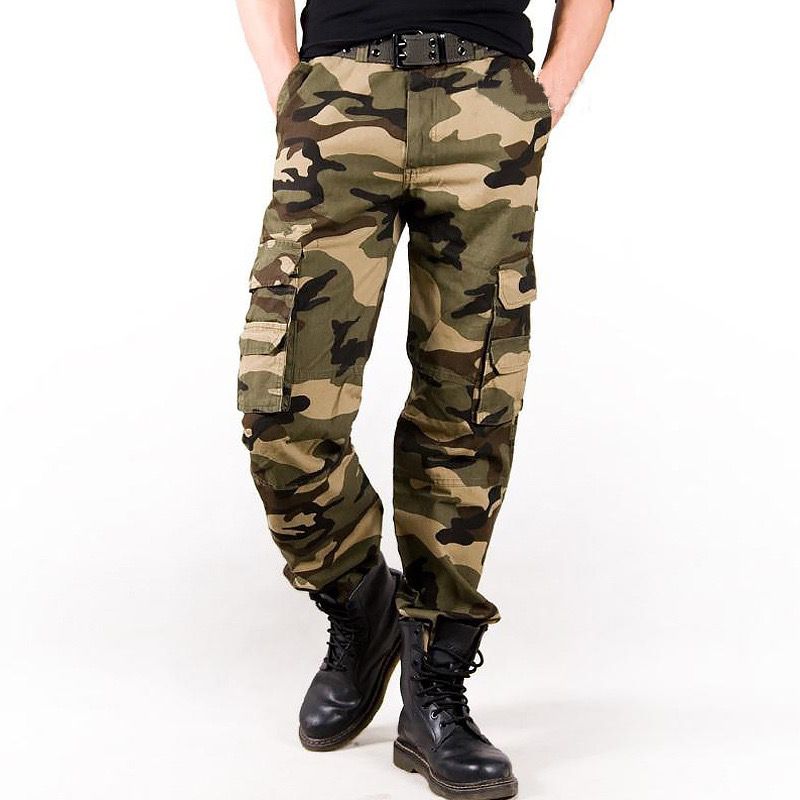 50pcs mixed color and sizes Men's Cargo Trousers Relaxed Fit Tactical Combat Cargo Wor