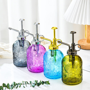100pcs mixed color New embossed snowflake glass watering can gardening household watering sprayer watering can watering can home decorat(below price is 100pcs)