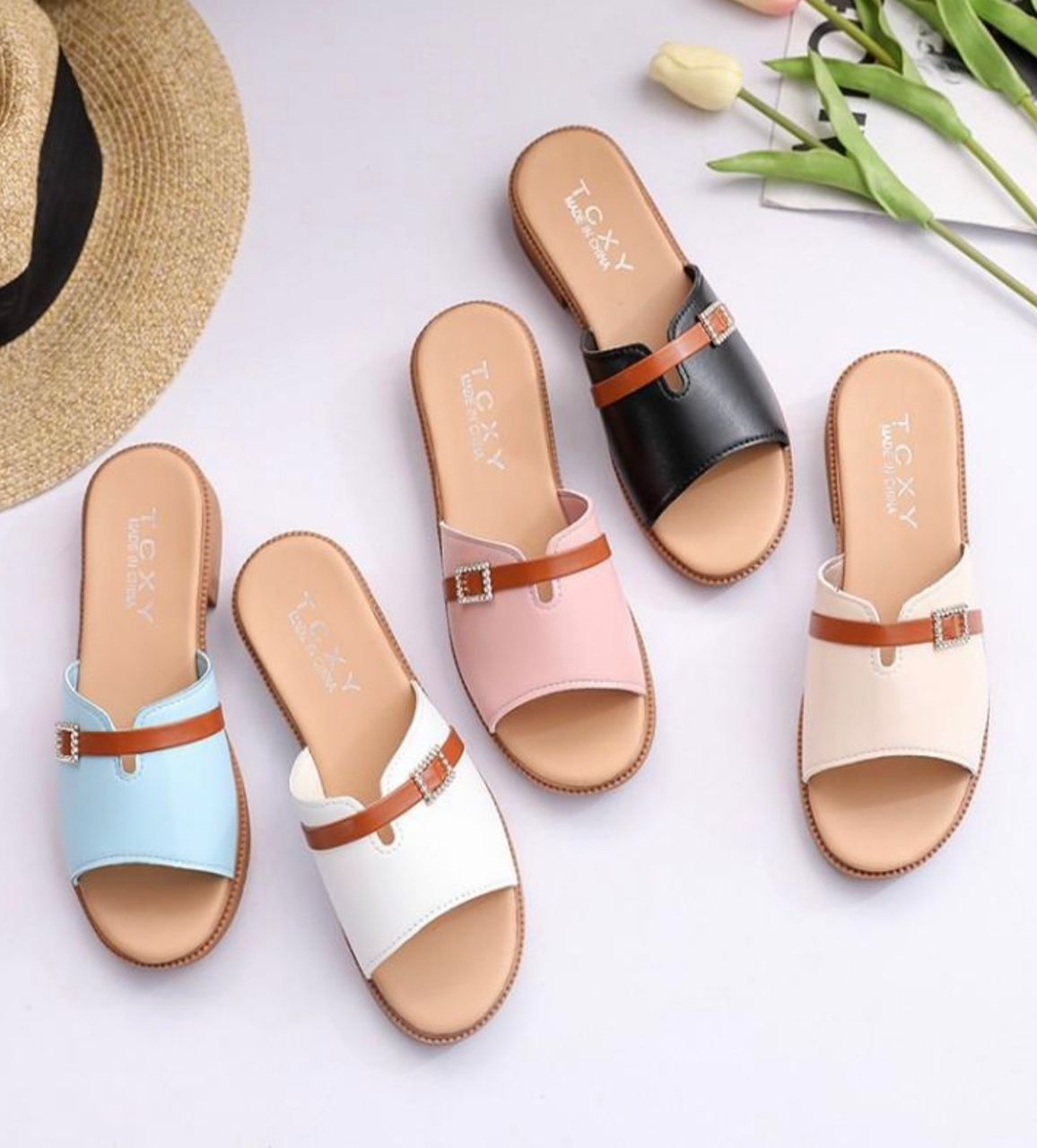 60pairs Mixed color ladies Sandals(Below price is for 60pairs)
