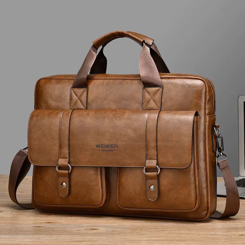 30pcs mixed color Fashion Men's Vintage Men Laptop PU Briefcases Shoulder Bag(below price is 30pcs)