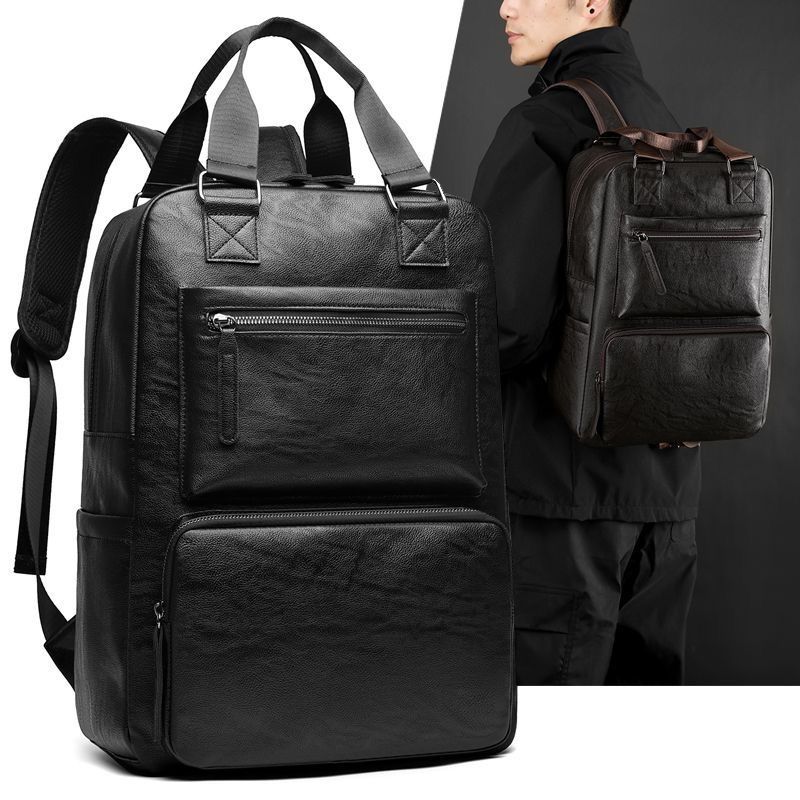 30pcs Simple Trend Travel Backpack Large Capacity Soft Leather (below price is 30pcs)