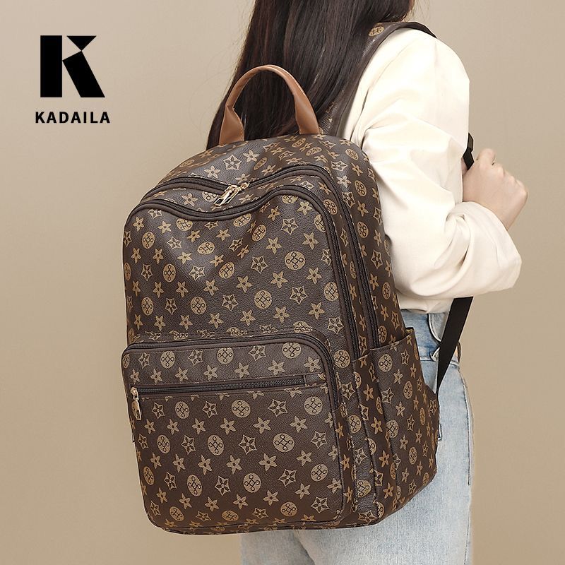 25pcs Large Capacity Travel Backpack: Premium PU Leather Duffle(below price is 25pcs)