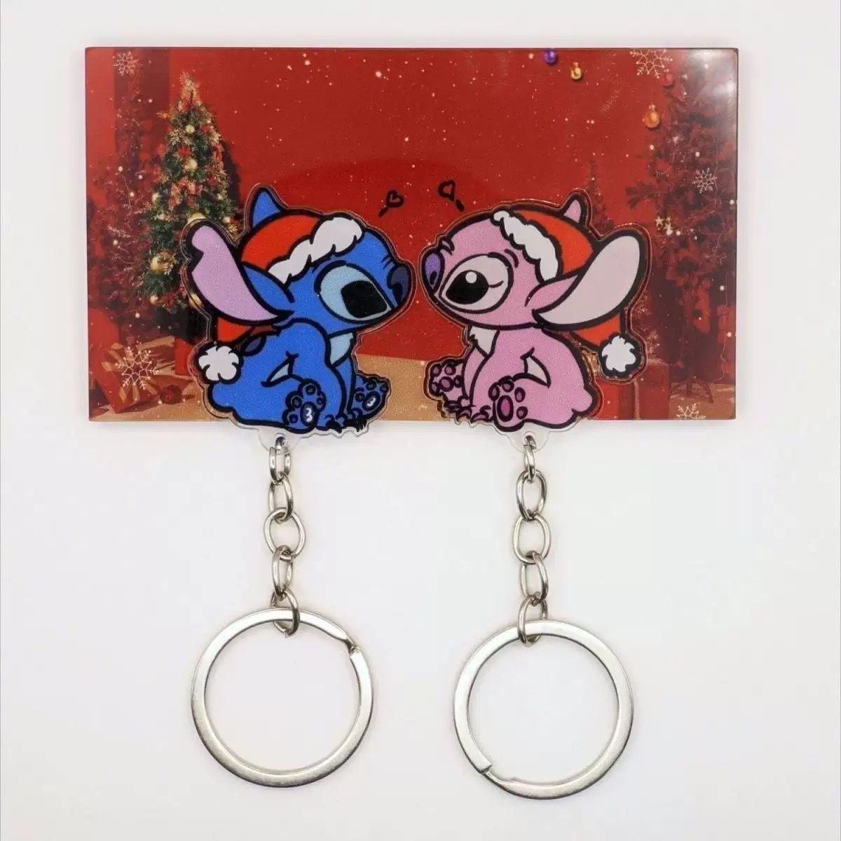 100pcs Stitch And Angel Christmas Svg,key holder (below price is 100)