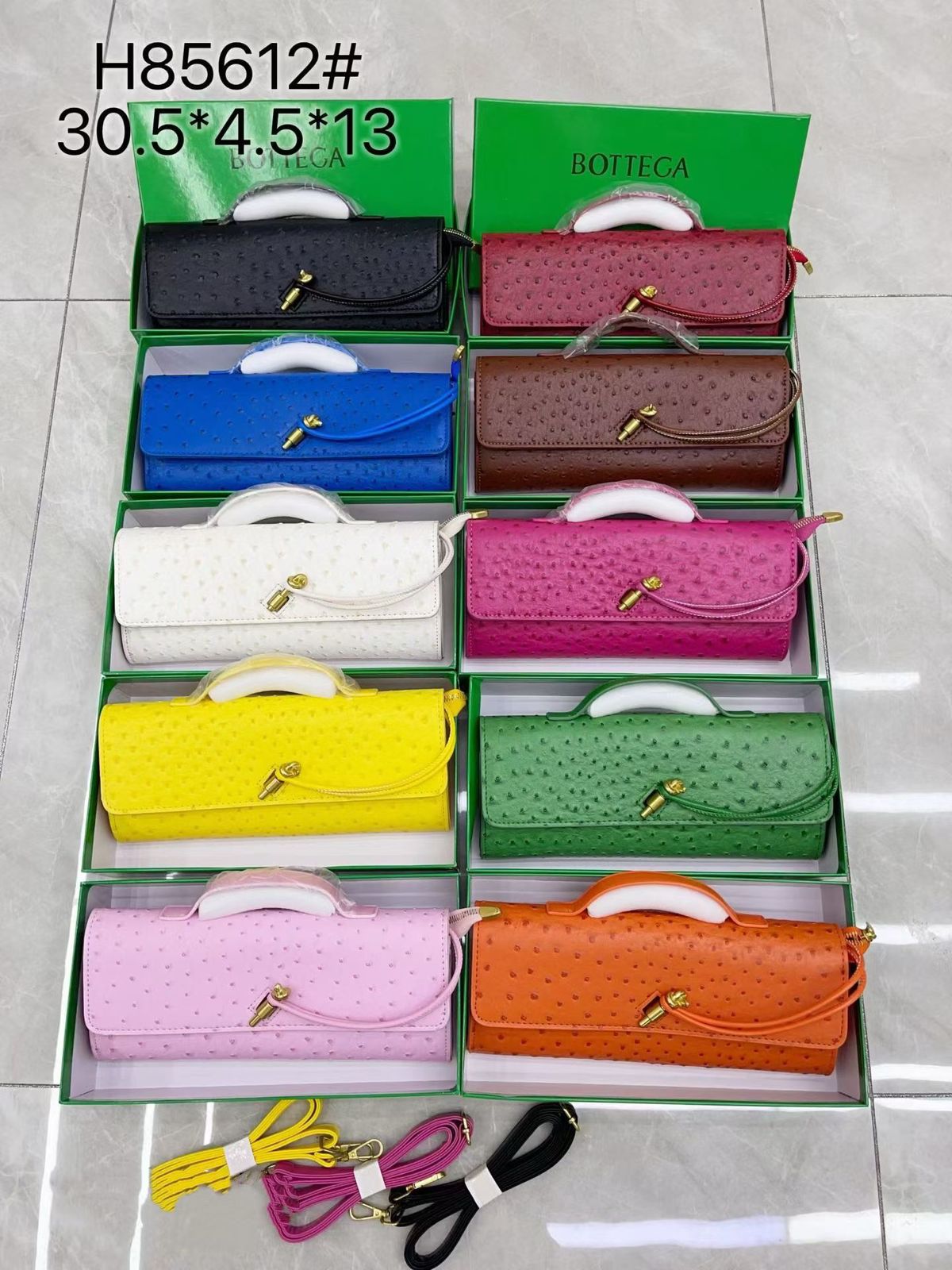 20pcs mixed color Luxury Quality Leather Evening Clutch High-end Multicolor(below price is 20pcs)
