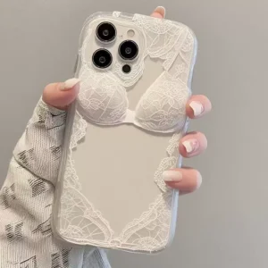 Personalized Lace Phone Case for iPhone 12-17 Pro Max - Transparent Soft Shell